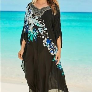 Long Embellished Swim Coverup. Women Within 22x. New With Tags